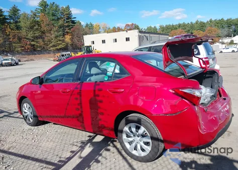 2016 Toyota Corolla Le z USA, uszkodzony, nr VIN 2T1BURHE0GC639979